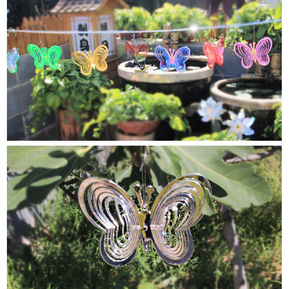 Pinwheel Bird Scare Device Bird Repellers Butterfly Wind Chimes Bird Repellent Wind Chimes