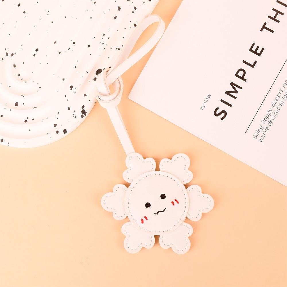 Snowman Leather Santa Claus Keychain Santa Claus Pu Bag Pendant Christmas Bag Charm Car Key