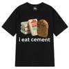 ZX Tee I Eat Cement Funny Chicken Nugget Meme T-shirt Women Casual Oversized T-shirts Harajuku Oversized T Shirts Streetwear