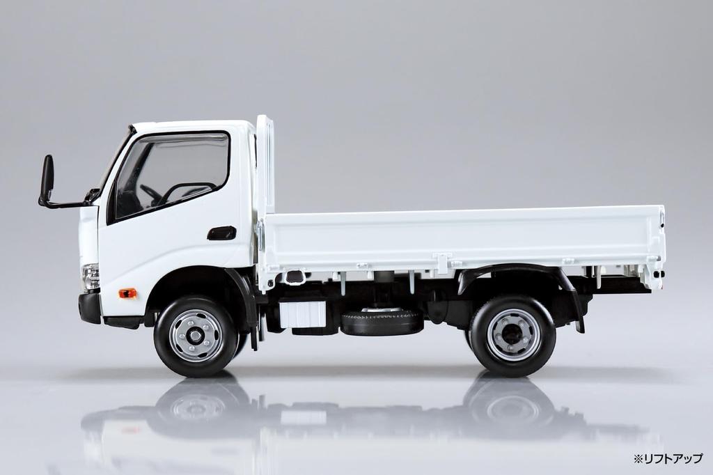 Aoshima Bunka Kyozai Rakupura Snap Kit Hino Dutro Бортовой Грузовик Масштабная Пластиковая Модель Набор ООО. (АОСИМА) нет. 23-WE (белый) 1/32 Предварительно окрашенный