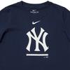 Nike MLB Solid Color Crew Neck Pullover Short Sleeve T-Shirt Kids Tops Navy-Blue 3Z3B7SAM4-NYY
