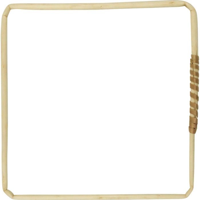 Carré en rotin 25 cm Support Déco murale Attrape-rêve