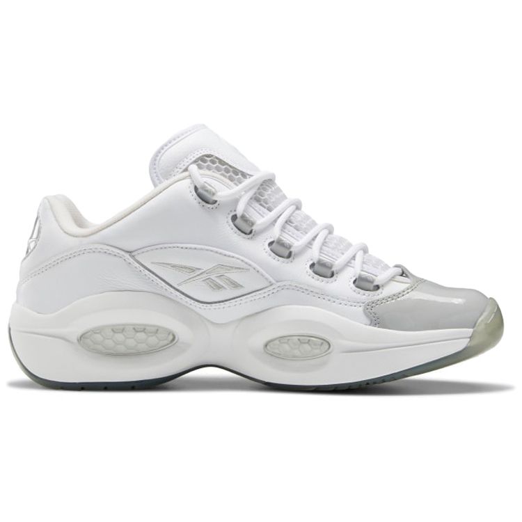 Reebok Вопрос Низкие белые серые мужские кроссовки Cloud-White Pure-Grey-3 Pure-Grey-2 GZ0366