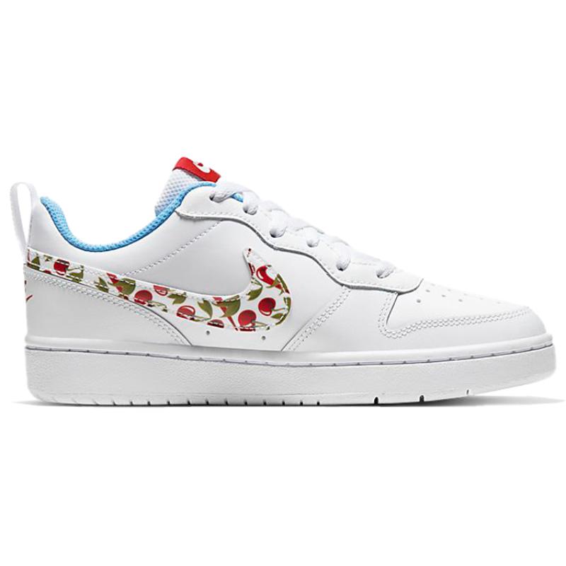 Nike Кроссовки Court Borough Low 2 White Cherry GS CJ2238-100