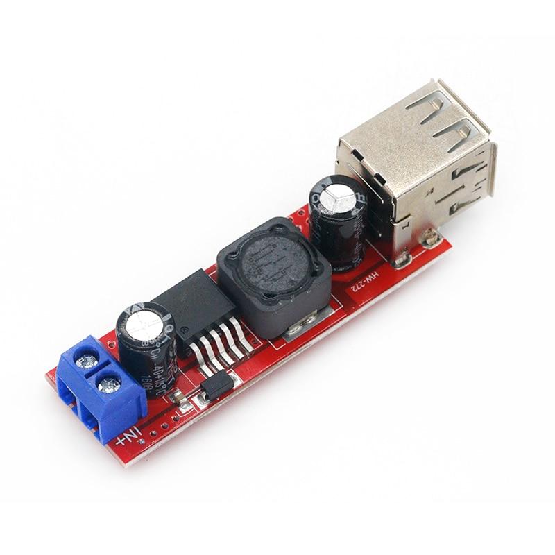 DC 6V-40V до 5V 3A двойной USB зарядка DC-DC понижающий преобразователь модуль для автомобильного зарядного устройства LM2596 Dual USB