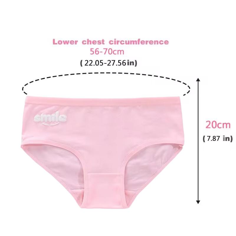Трусы-подростки, нижнее белье для девочек, хлопковые трусы, спортивные дышащие трусы с буквами для учеников 8-12-14 лет