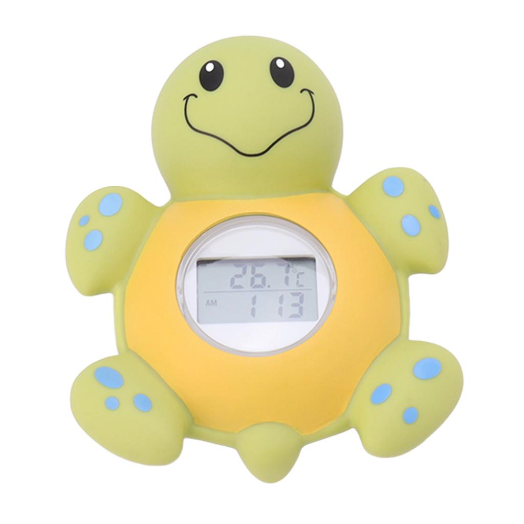 Baby Bath Thermometer Smart Cartoon Cute Tortoise Bathroom Multi Functional Water Thermometer