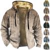 Men's Retro Print Jacket Men's Spring And Autumn Casual Trend Zipper Hooded Jacket