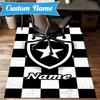 Custom Name Botafogo Pride Emblem Rug Game Carpet, Floor Mat for Bedroom Living Room Entryway Rug, Home Decor Idea Gift for Christmas birthday