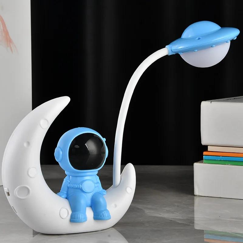 Novelty Lamp Rechargeable LED Night Light Moon USB Desk Lamp For Home Study Bedroom Room Decoration LED Table Reading Lamp Gift