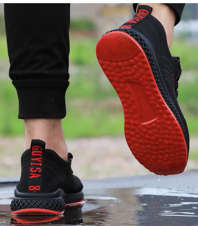 Мужские кроссовки со стальным носком, противоударная рабочая обувь, противопрокольная, противоскользящая, рабочая защитная обувь, защитная обувь, мужские и женские рабочие защитные ботинки, дышащие