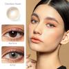 FreshGo Soft Color Contact Lens Gray Coloured Contact Lenses for Eyes Cosmetic Beautiy Pupils 1 Pair Yearly Contact Lenses
