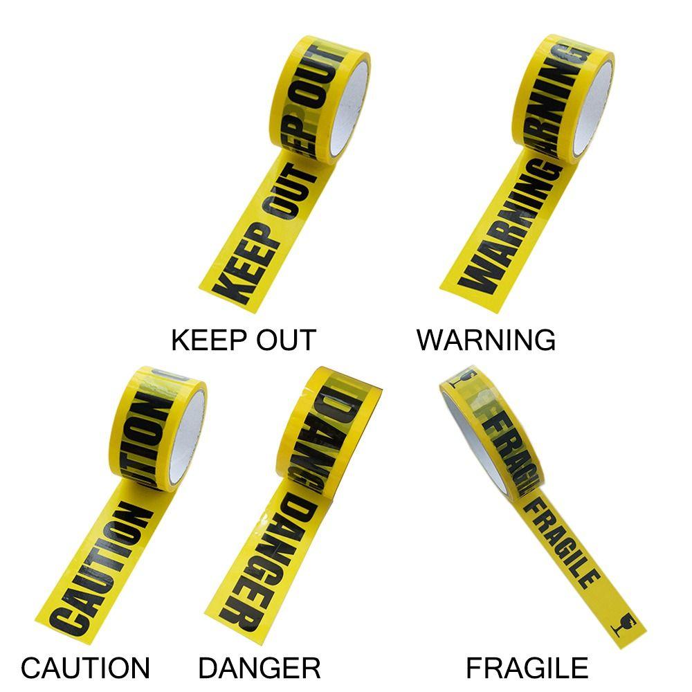 Black Character Warning Tape Yellow Tape Danger Identification Tape  Universal