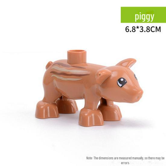 Аксессуары для животных из крупных частиц: Совместимые конструкторы Lego для детей от 3 лет и старше — детали для моделирования прерий, океана и джунглей