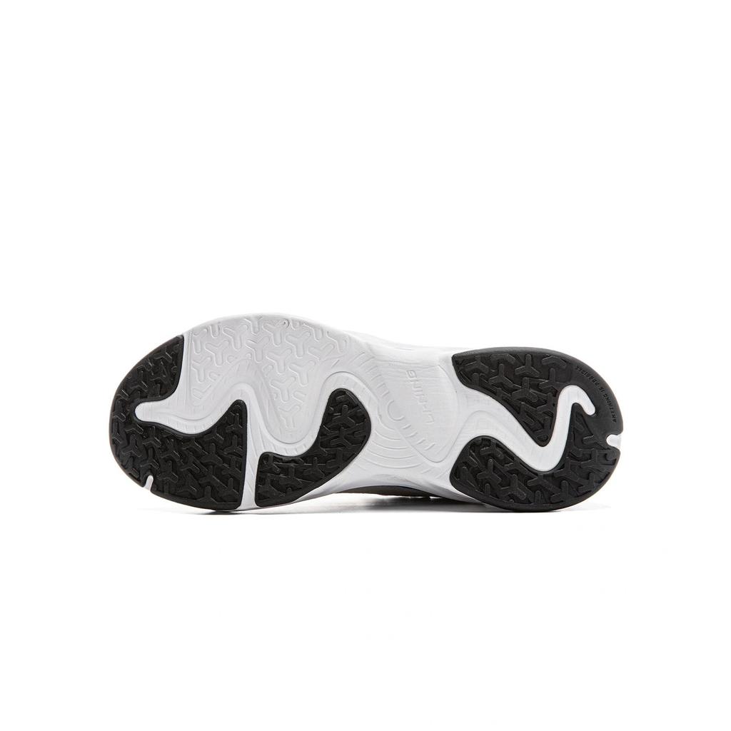 Li Ning Kids Comfortable Durable Simple Versatile Low-Top Casual Shoes Kids Casual Shoes Standard-White Brick-Gray YKCU232-3