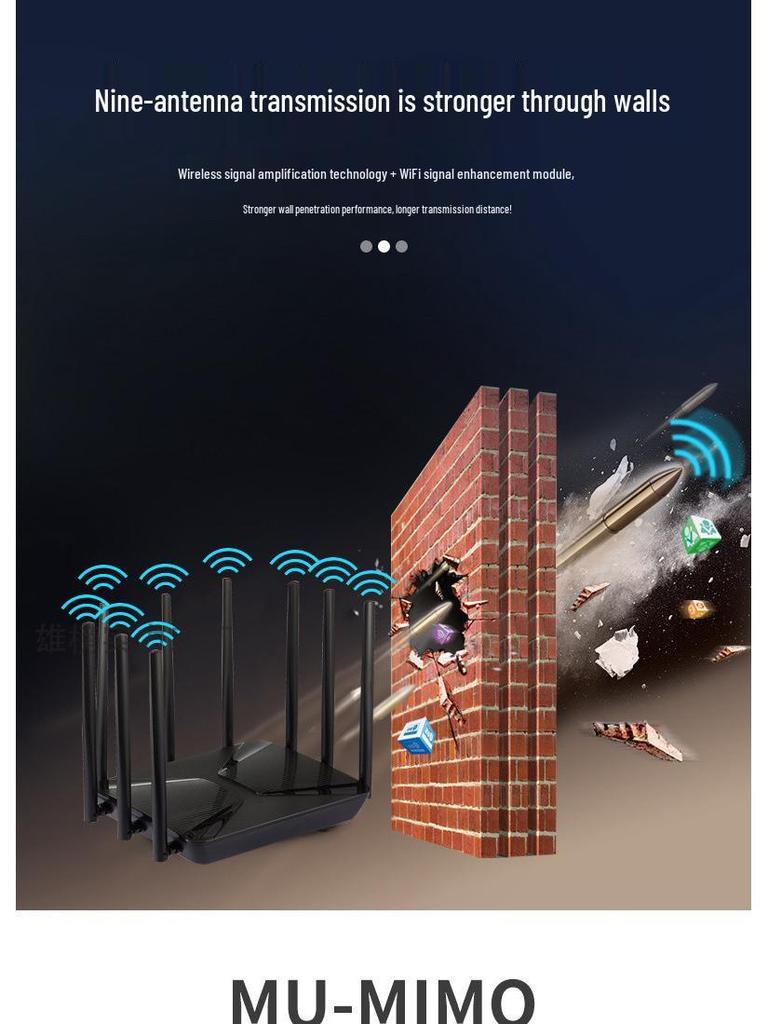 Двухдиапазонный гигабитный WiFi-маршрутизатор 5G - Высокоскоростное покрытие всего дома для студентов и небольших и средних квартир