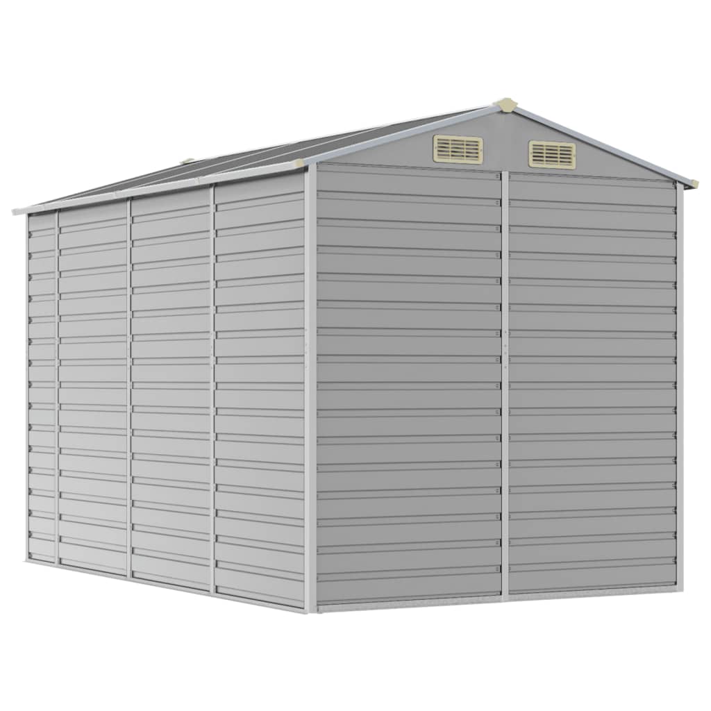 Garden Shed Light Gray 191 x 300 x 198 cm Galvanized Steel