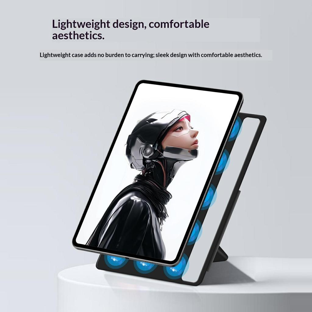 Кожаный чехол-книжка с подставкой-оригами и магнитной застежкой для ZTE nubia RedMagic Astra