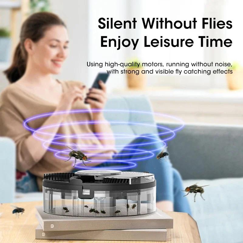 USB Electric Fly Traps Flytrap Automatic Pest Catcher Fly Killer Electric Fly Trap Device Insect Pest Reject Control Catcher