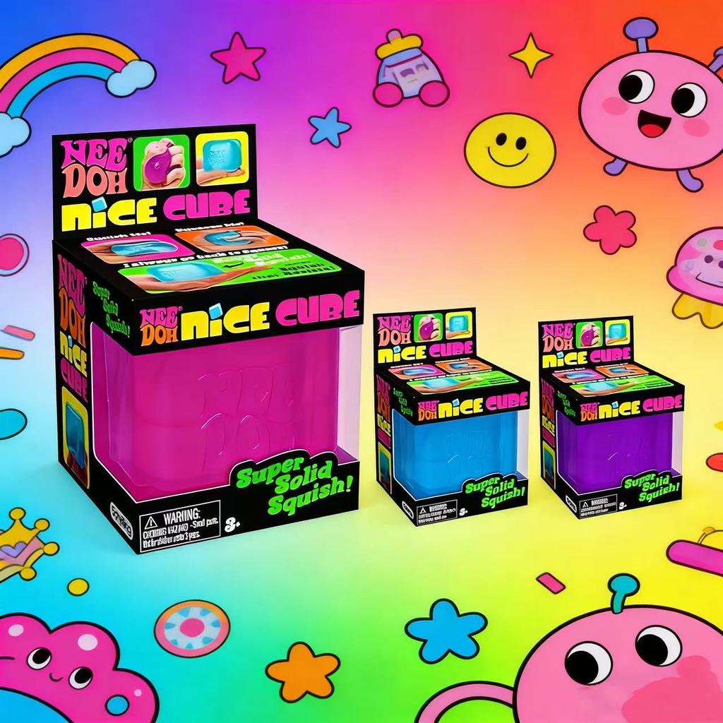 Новая сенсорная игрушка-сквиш, твердый сквиш для снятия стресса, фиджет-игрушка для снятия тревоги и улучшения концентрации, 2,25 дюйма, портативный успокаивающий куб