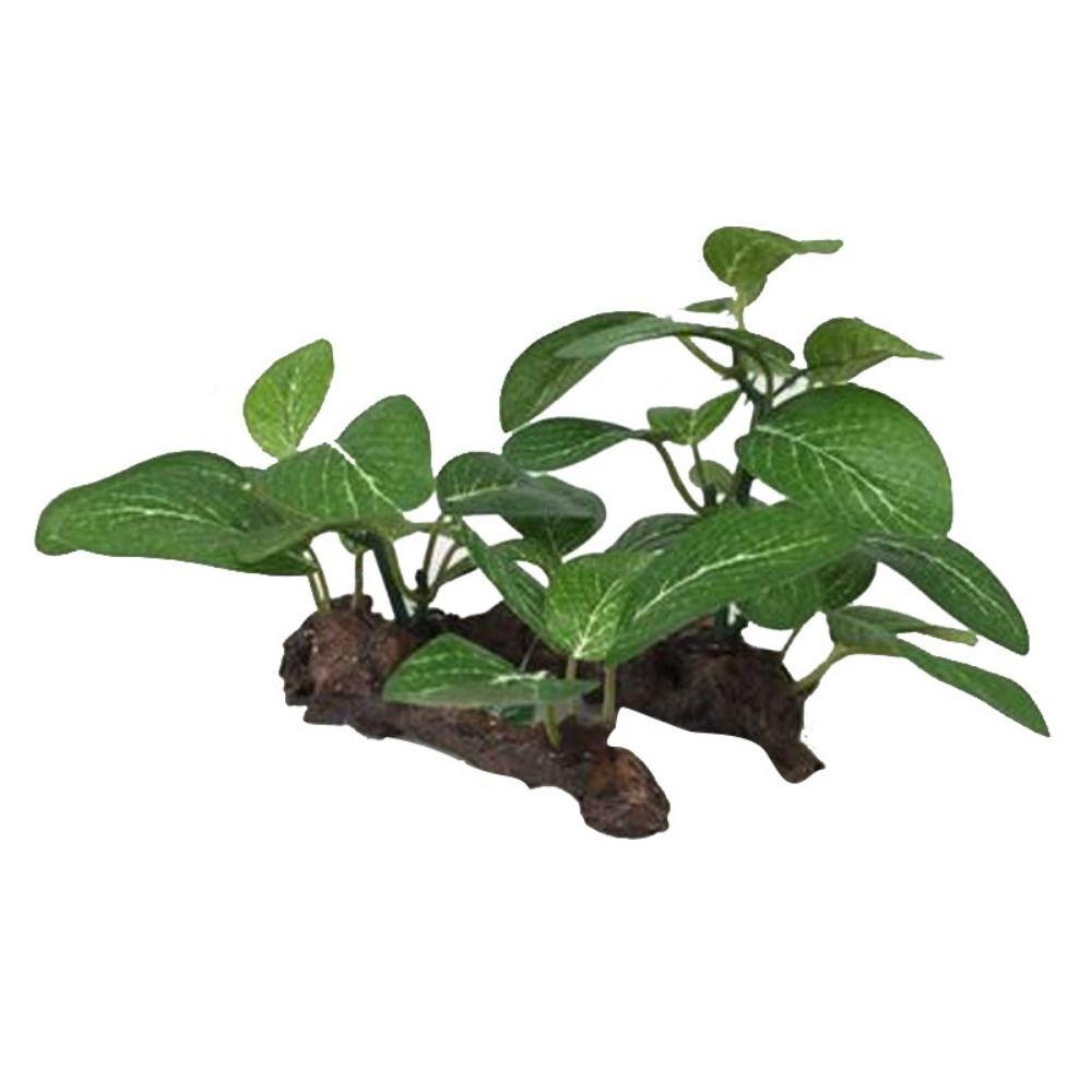 Silk Lifelike Faux Green Simulated Underwater Artificial Plants Turtle Jar Ornament Aquarium Plants Ficus Tree