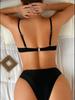 Женский европейско-американский раздельный купальник: Сексуальный бикини пуш-ап с декором горячим тиснением