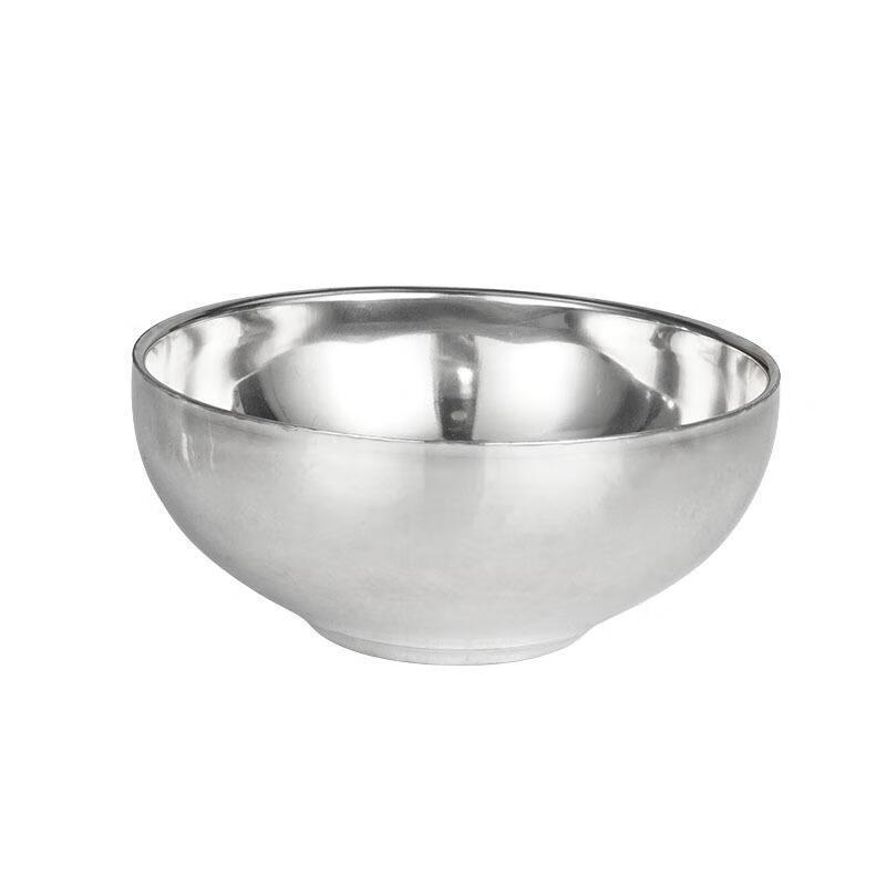 JingJingRS 304 Stainless Steel Double-Layer Insulated Dining Bowl