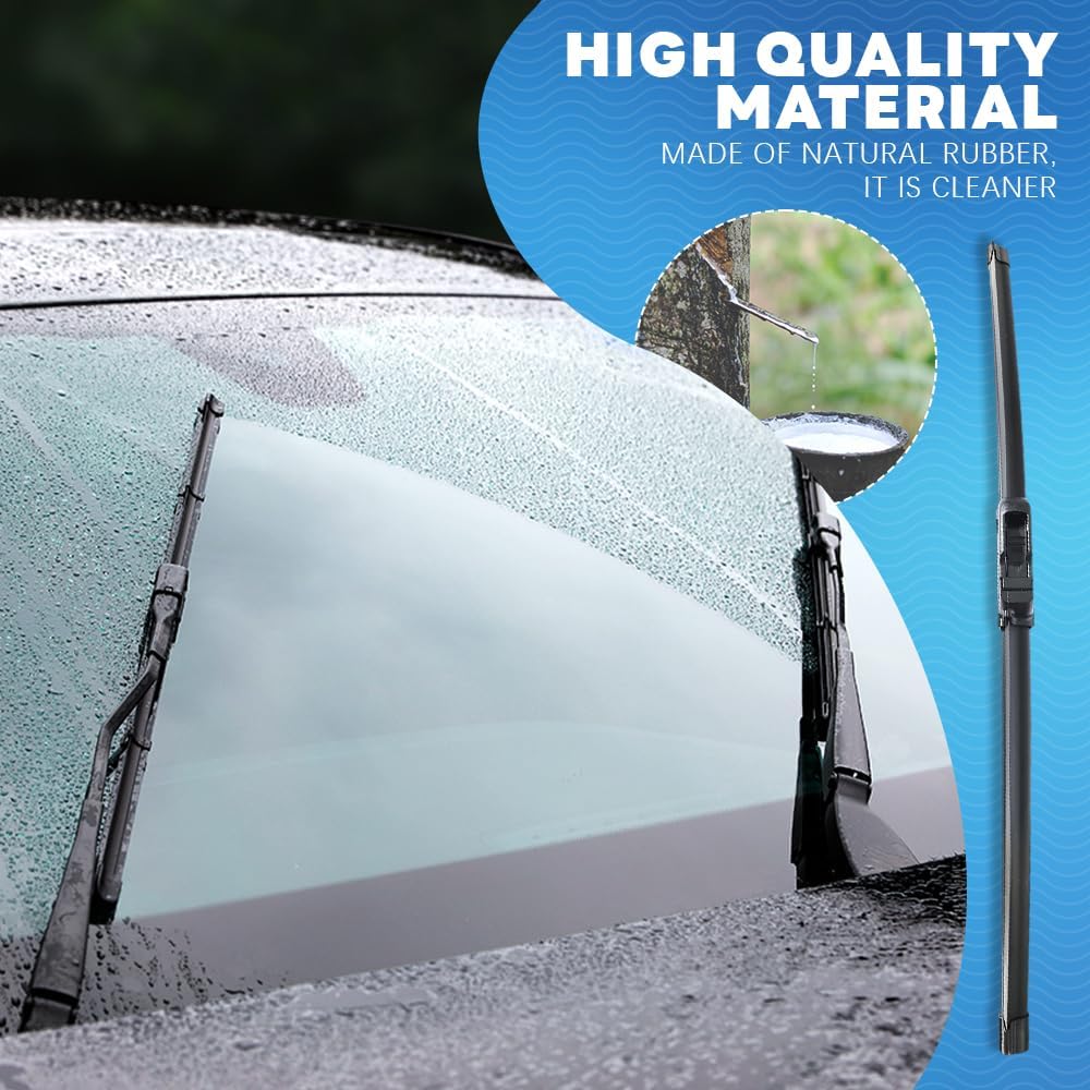 Windshield Wiper Blades, Premium All-Season Windshield Wiper Blades, Wiper Blades Easy Tall & Durable Stable Quiet Universal Car Accessories For Most