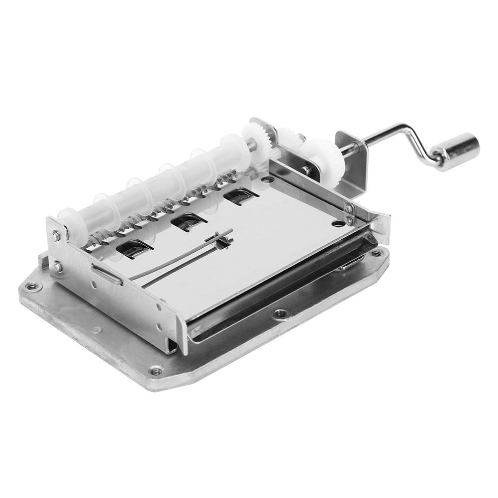 30 Note Hand Crank Movement with 15Pcs Blank Tape 15Pcs Music Tape Hole Puncher Music Box DIY