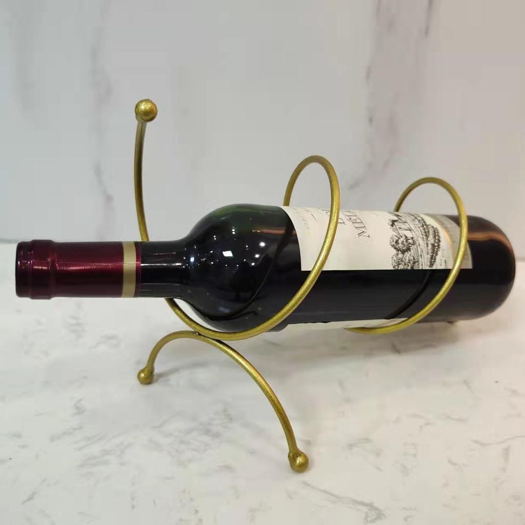 Бытовая металлическая креативная подставка для вина, золотая декоративная стойка для бутылок пива, бокалов шампанского, украшение для домашнего декора