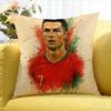 Football C-Ristiano R-Onaldo Various Sizes Square Pillow Case For Car Home Bedchamber Decor