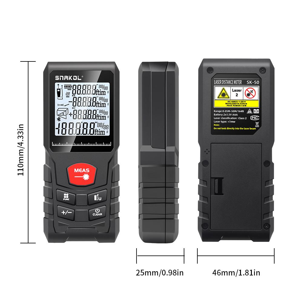 Интеллектуальный лазерный дальномер, цифровой лазерный дальномер с одной непрерывной областью объемов