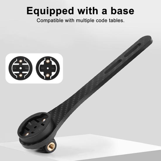 Крепление для велосипедного компьютера из углеродного волокна, легкое, универсальное, для горного велосипеда, шоссейного велосипеда, руль для компьютера, экшн-камера, держатель для фонаря, аксессуары для велосипеда