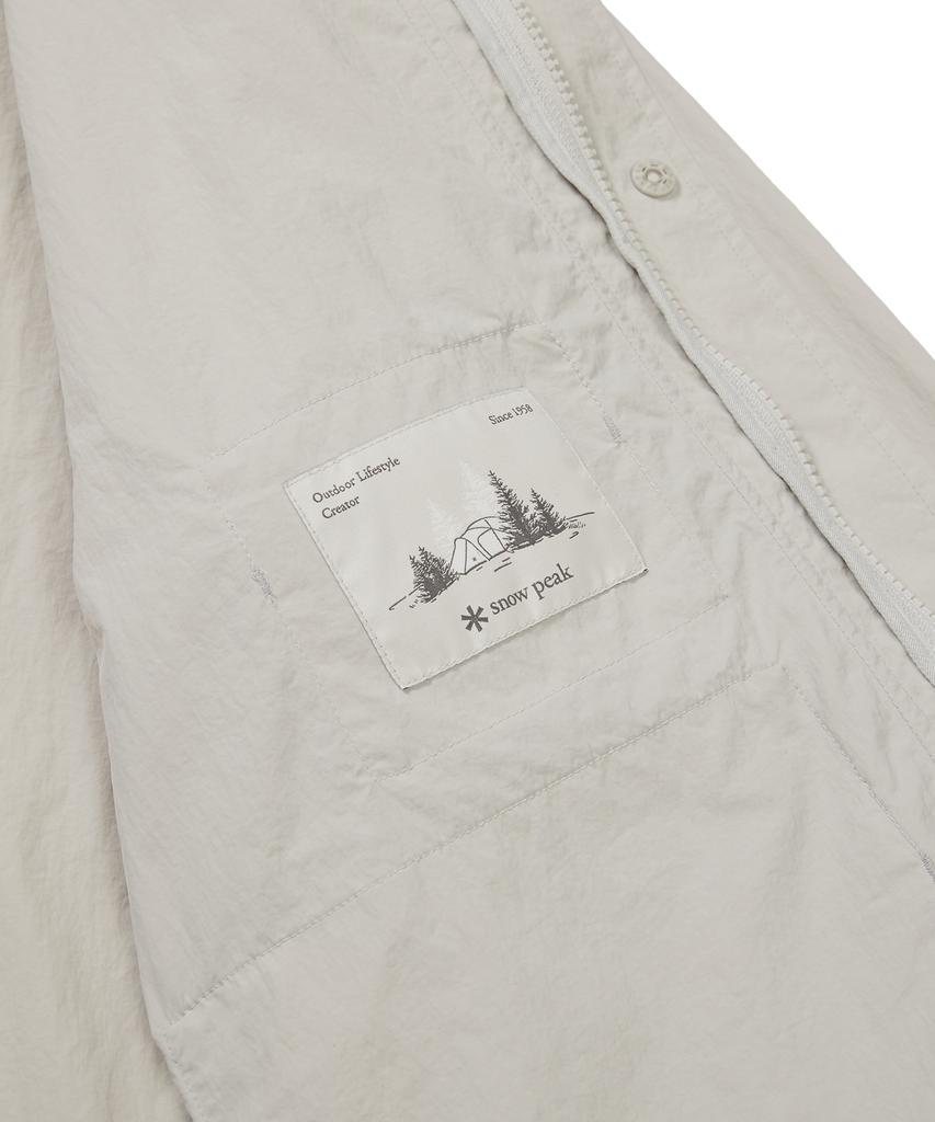 Ветровка Snowpeak Apparel Taslan Woven Utility Светло-бежевая (S24Mmlwb56)