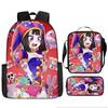 THE AMAZING DIGITAL CIRCUS Backpack Set of 3 Large Capacity School Bookbag Travel Daypack for Kids Teens Adults