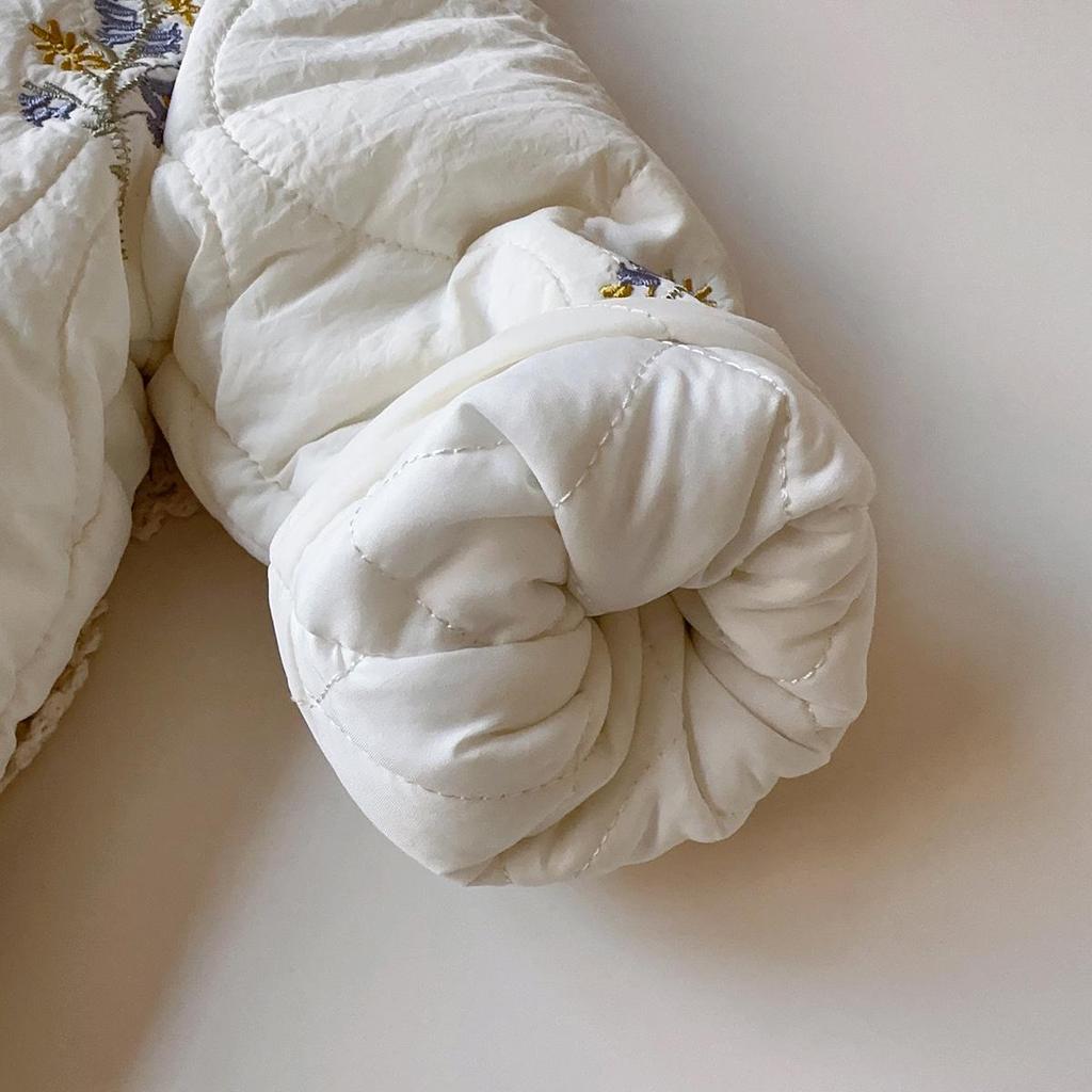 Зимняя хлопковая куртка в корейском стиле для девочек с меховой отделкой - BWB079