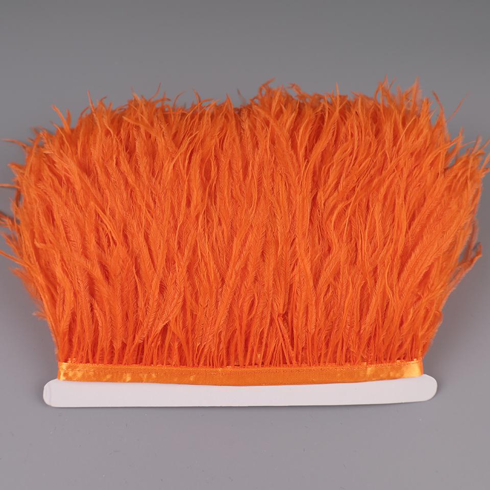 2М Страусиные перья на ленте для рукоделия шитья в платье декоративные перья на тесьме бахрома для одежды