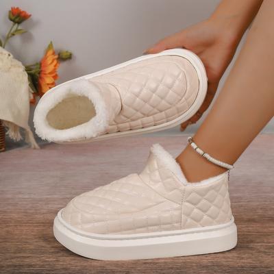 Модная зимняя женская обувь плюс флис, утолщенные ботильоны, 2024 новая обувь на платформе, водонепроницаемая теплая хлопковая обувь, зимние ботинки женские