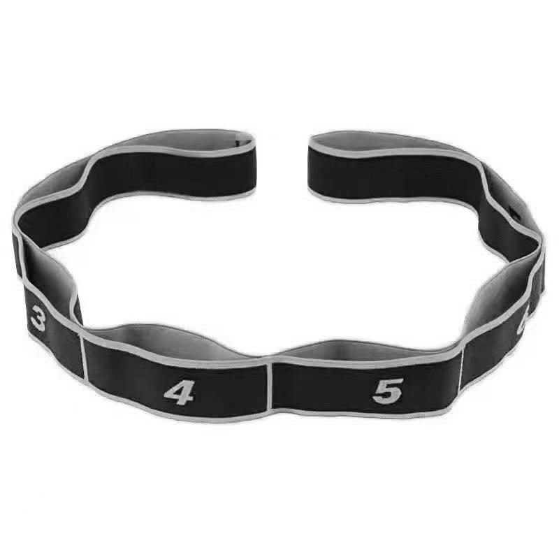 8 Section Portable Resistance Band Elastic Stretching Band for Yoga Pilates Home Gym Physical Recovery Use