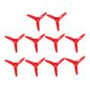10Pcs 70mm 3 Blades Propeller Plastic DIY Toy Boat RC Car Rotating Accessories 2mm Hole