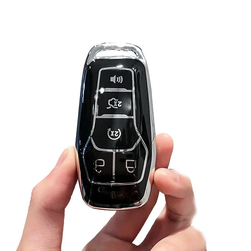 Чехол для ключа для Ford Fusion Mondeo Mustang F-150 Explorer Edge 2015 2016 2017 2018 Аксессуары для автомобильного стайлинга и защиты ключей