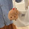 Cute Capybara Plush Dolls Keychain Cartoon Capybara Plush Doll Toy Backpack Decoration Pendant Car Keychain Pendant Gifts