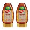 Dabur Raw Organic Honey 450g Pack (225g X 2) | 100% Pure, Unprocessed & Natural Forest Honey | NPOP Certified, Squeezy Bottle