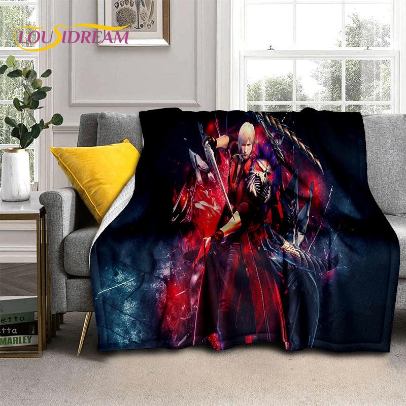 D-Devil May Cry Games DMC Gamer HD Blanket,Soft Throw Blanket for Home Bedroom Bed Sofa Picnic Travel Office Cover Blanket Kids