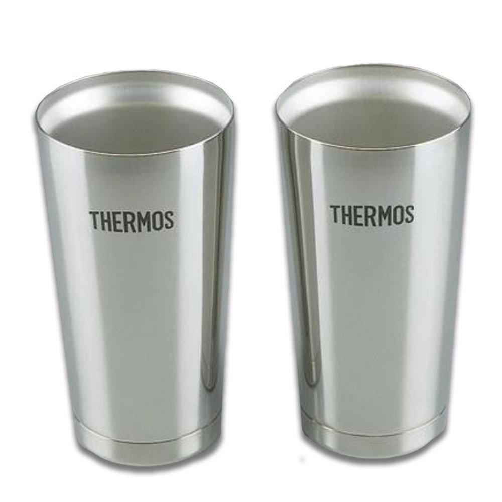 Thermos Vacuum Insulated Tumbler Set of 2, Silver, 400ml, JMO-GP2