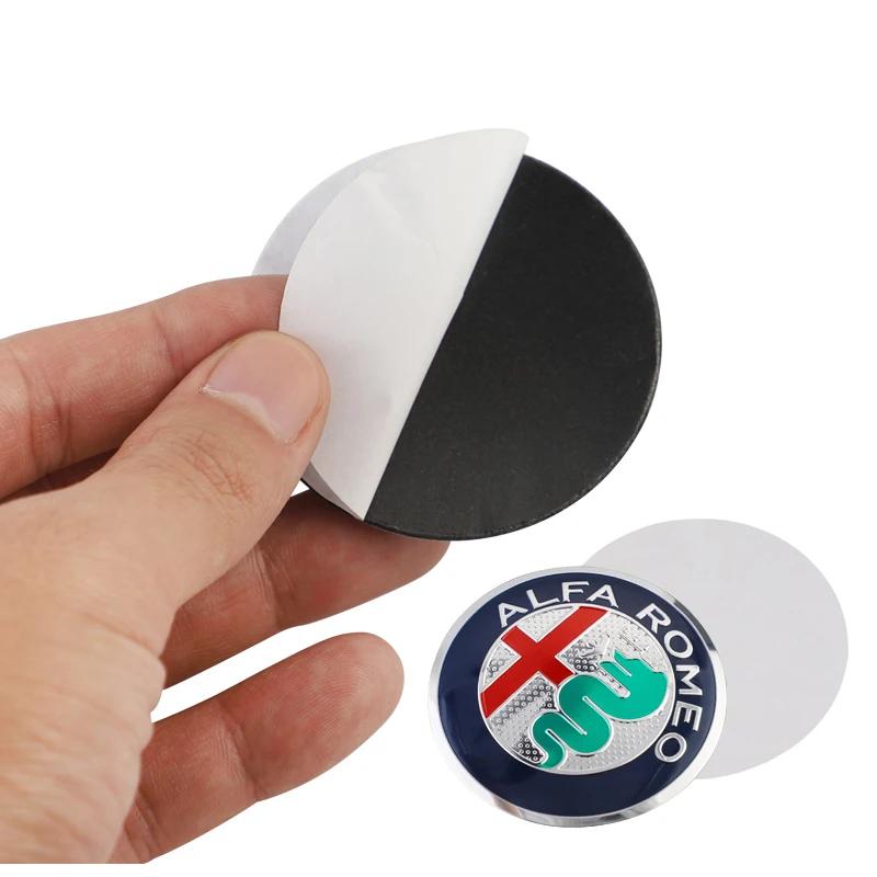 Hub Caps 4Pcs Car Wheel Stickers 56mm Auto Center Hub Cap Decal For Alfa Romeo 156 159 147 4C 8C 166 Giulia Giulietta Mito StelvNV6