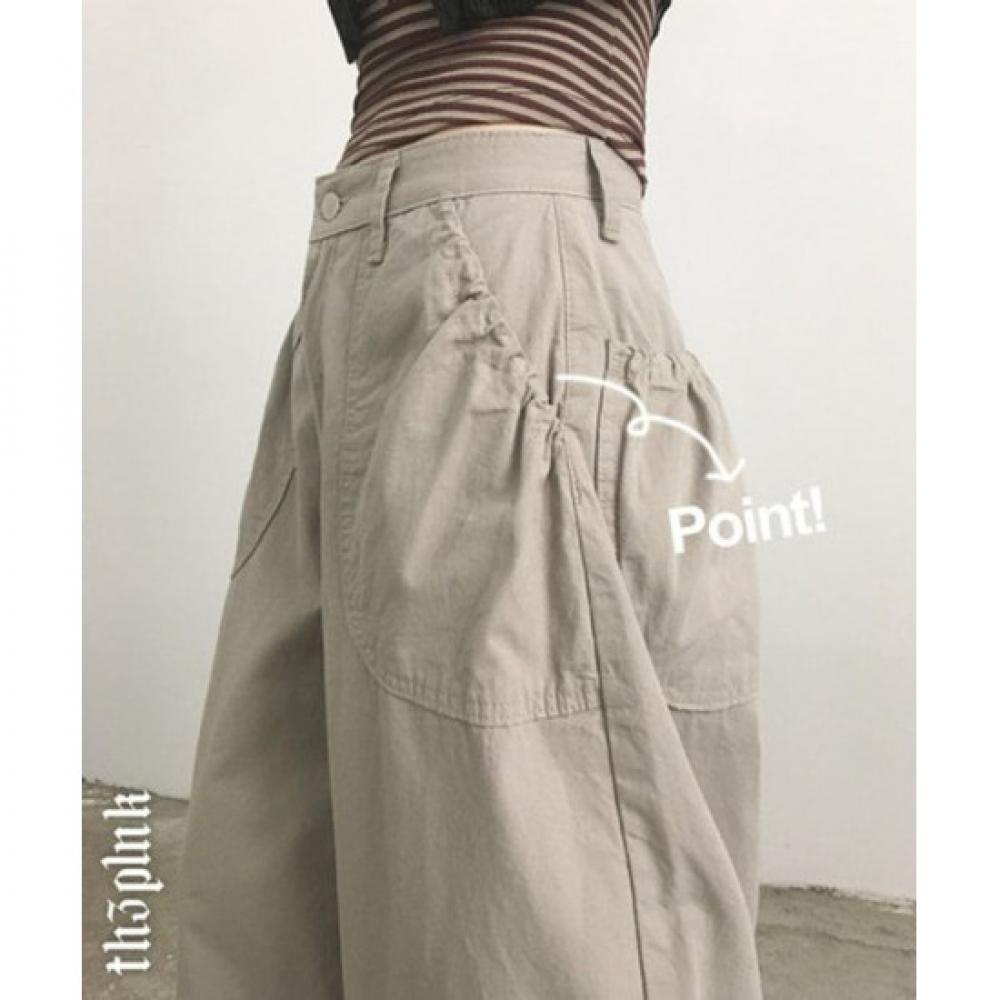 The Pink Balloon Wide Pants With Pocket
