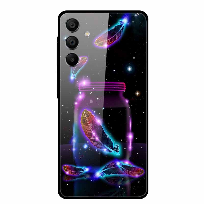 Закаленное Стекло Чехол для Samsung Galaxy A16 5G Задняя Крышка Жесткий Чехол для SamsungA16 Чехол для Телефона Fundas Крутой Защитный Милый Бампер