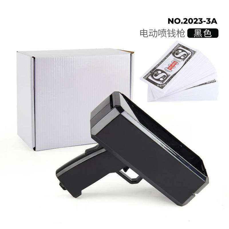 Оригинальная заводская поставка Новые игрушки-пистолеты для распыления странных денег, Распылитель денег в долларах США Глянцевая игра для вечеринки Свадебная машина для распыления денег
