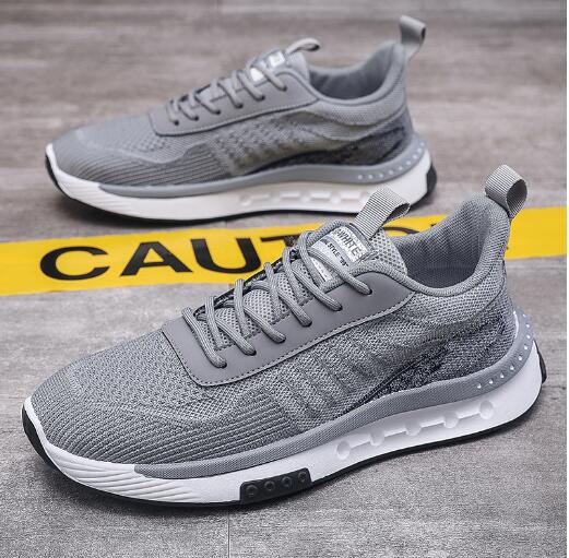 Summer New Breathable Flying Woven Casual Shoes Fashion Trend Men's Shoes Mesh Surface Sports Shoes D274